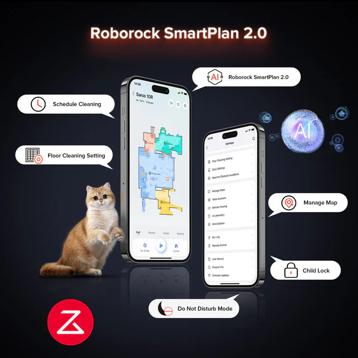 Roborock Saros 10R - Robot Vacuum with Multifunctional Dock